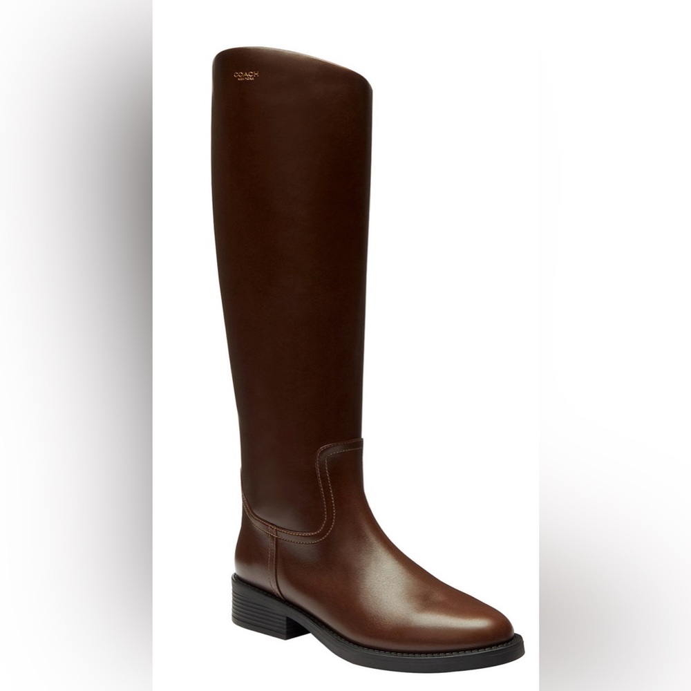 COACH Brown Leather Knee-High Boots

Women's Park Tall Round Toe Boots